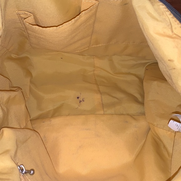 Baggallini gray woven nylon cross body shoulder bag purse zip top large VGUC - Picture 8 of 13